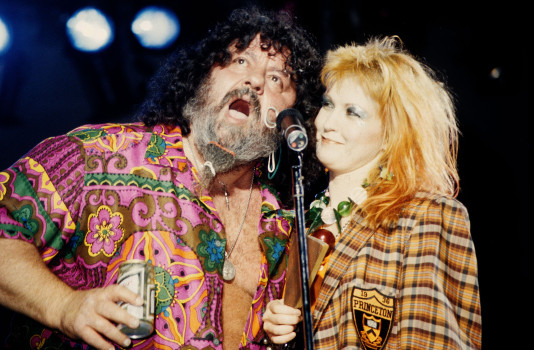 Captain Lou Albano Attends Cyndi Lauper In Concert - September 5, 1984