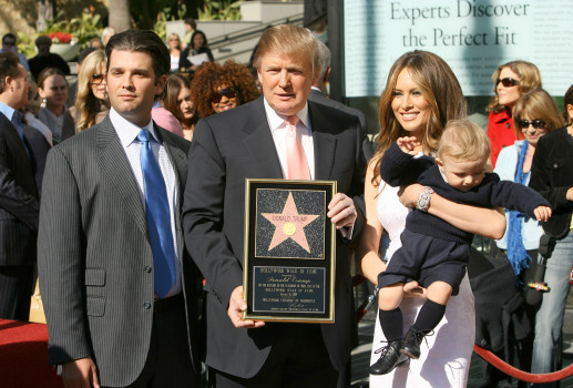 Donald und Melania bei der Verleihung auf dem Hollywood Walk Of Fame (Photo by M. Tran/FilmMagic)
