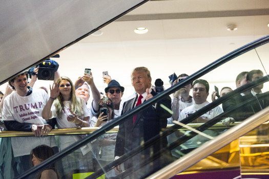 Der Tycoon in seinem Trump Tower (Photo by Christopher Gregory/Getty Images)