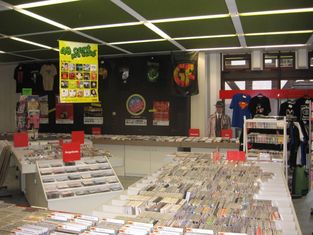 Der Plattenladen „MUSICBOX“ in Dillenburg.