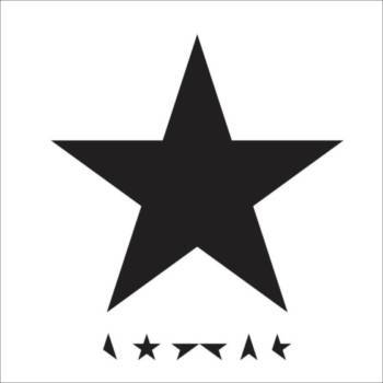 David Bowies Cover zeigt einen schwarzen Stern auf weißem Grund
