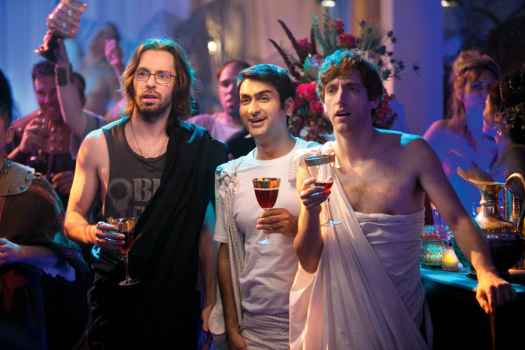 Nerds in Partylaune: Thomas Middleditch (r.) in „Silicon Valley“