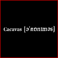 CHRIS CACAVAS -  ANONYMOUS