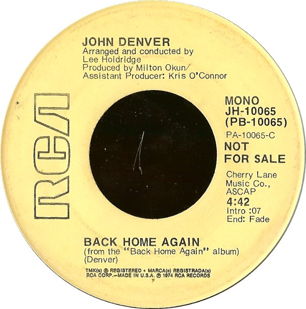 John Denver - Back Home Again