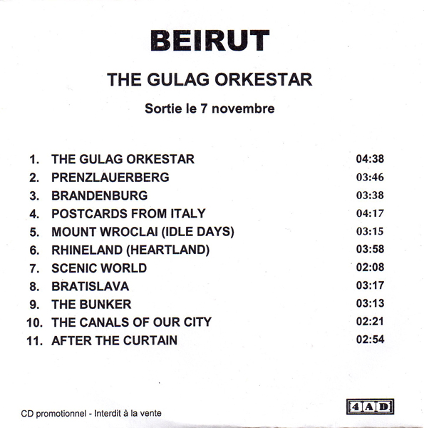 Beirut - Gulag Orkestar