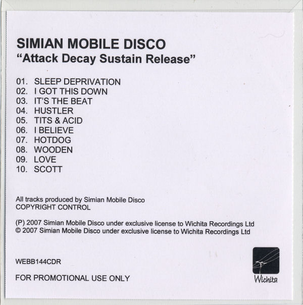 Simian Mobile Disco - Attack Decay Sustain Release