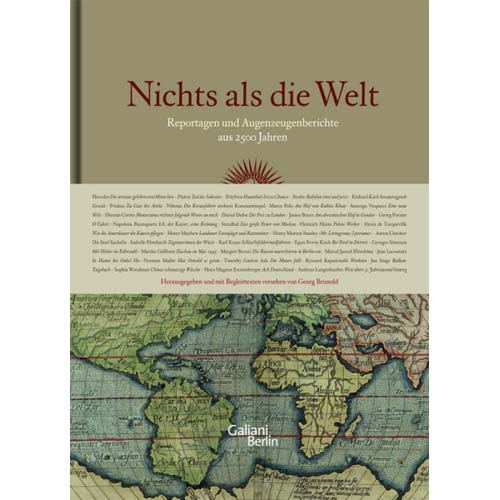 Georg Brunold - Nichts als die Welt, Cover