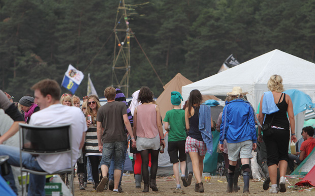 Noch mal ins Zelt zurück?