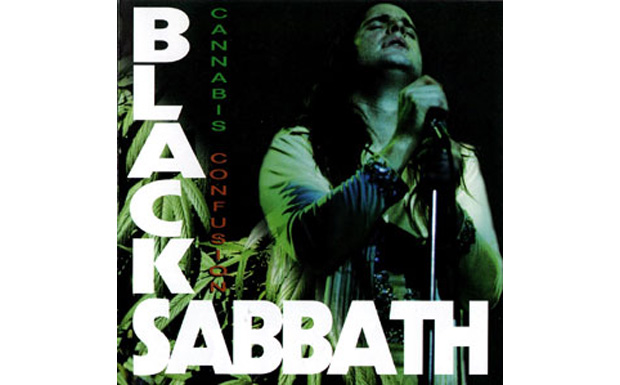 Und Black Sabbath ließen alle Musikinstrumente weg und stellten lieber eine Marihuana-Pflanze ins Bild. Und die bleibt da...