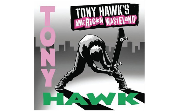 Die Tony Hawk Figur - wie könnte es anders sein - nimmt das Skatebord zur Hand.