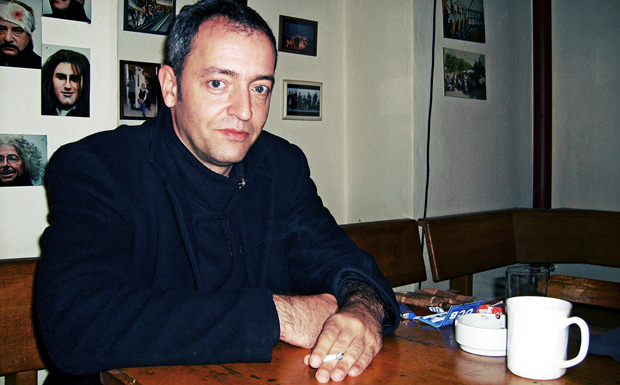 Rainald Grebe beim Interview