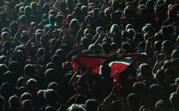 Zeigten Flagge: das Kasabian-Publikum.