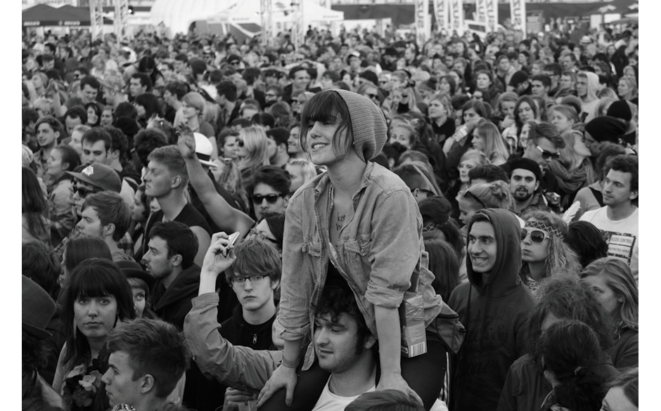 Das The xx Konzert aus bester Perspektive.