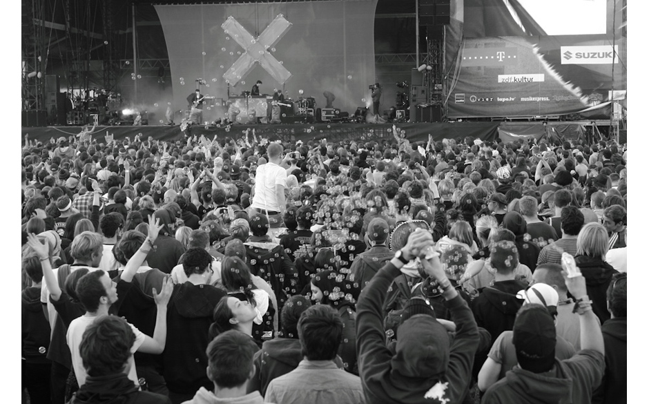 Seifenblasen zum The xx Konzert.