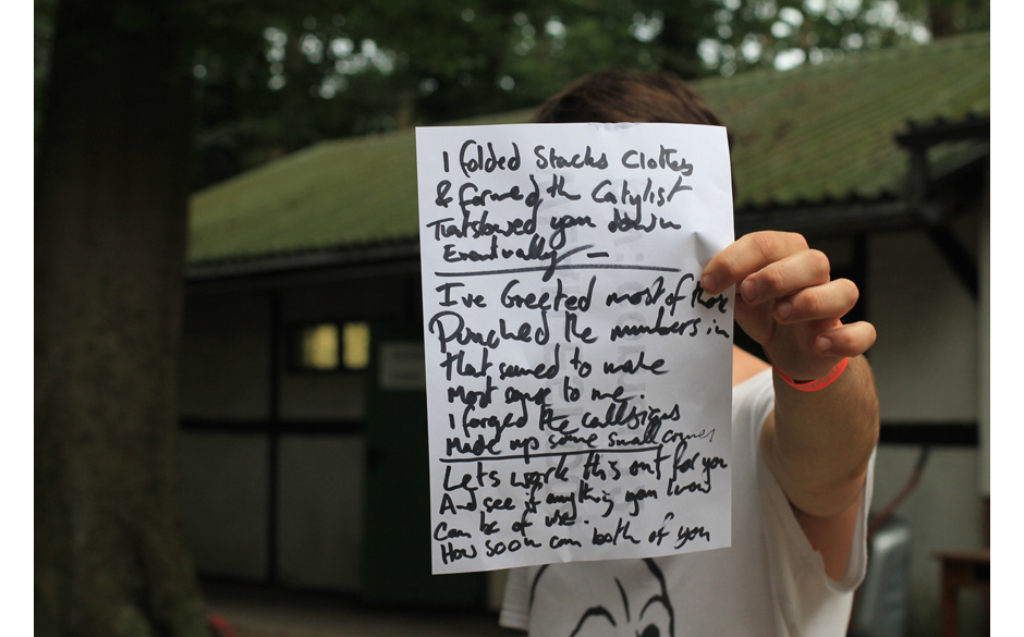 Dieser Besucher hat was zu erzählen...