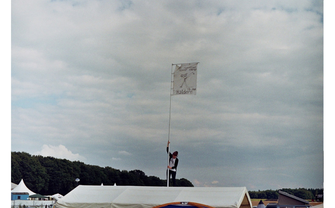 Da hält einer die Flagge hoch.