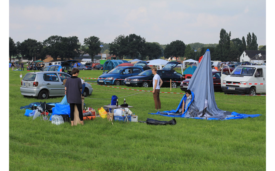 Zelt aufbauen will gelernt sein.