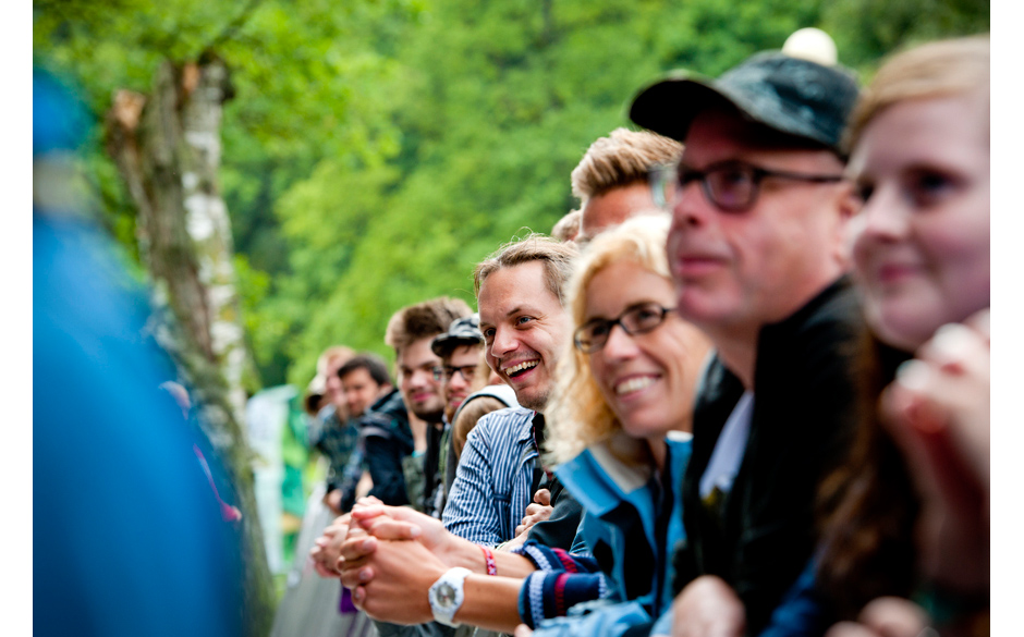 Blick in die erste Reihe. Das Way Out West findet inmitten eines Stadtparks in Göteborg statt.