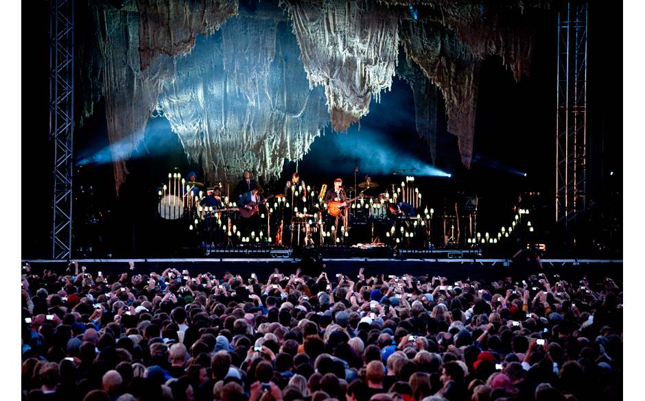 Die Bühne in all ihrer Pracht.