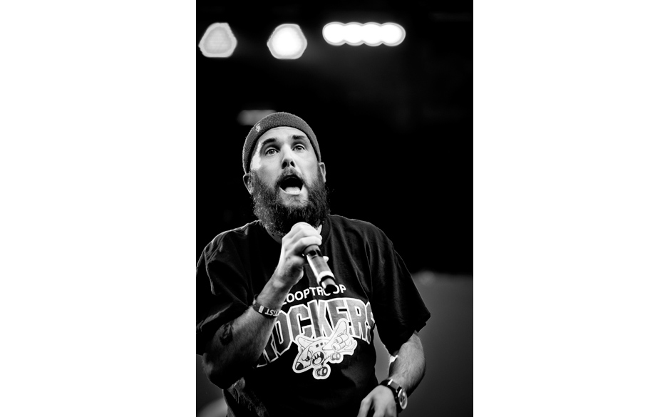 ... in voller Aktion.