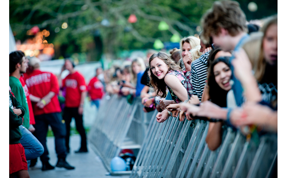 Der Graben an der Hauptbühne.