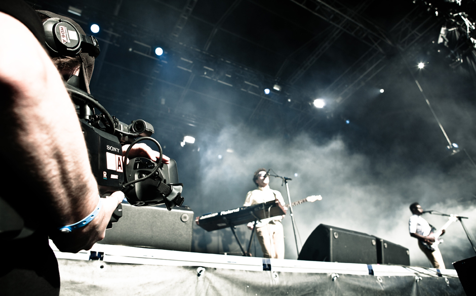 Auf der Hauptbühne stanen am frühen Abend Metronomy im Fokus...