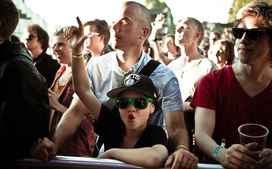 ... die auch die jüngsten Fans packten.