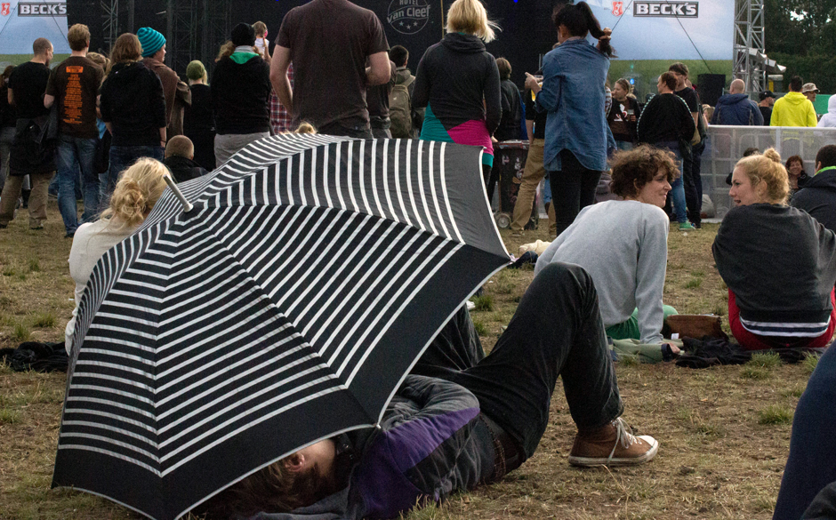 Brauchte man nur selten den Schirm.