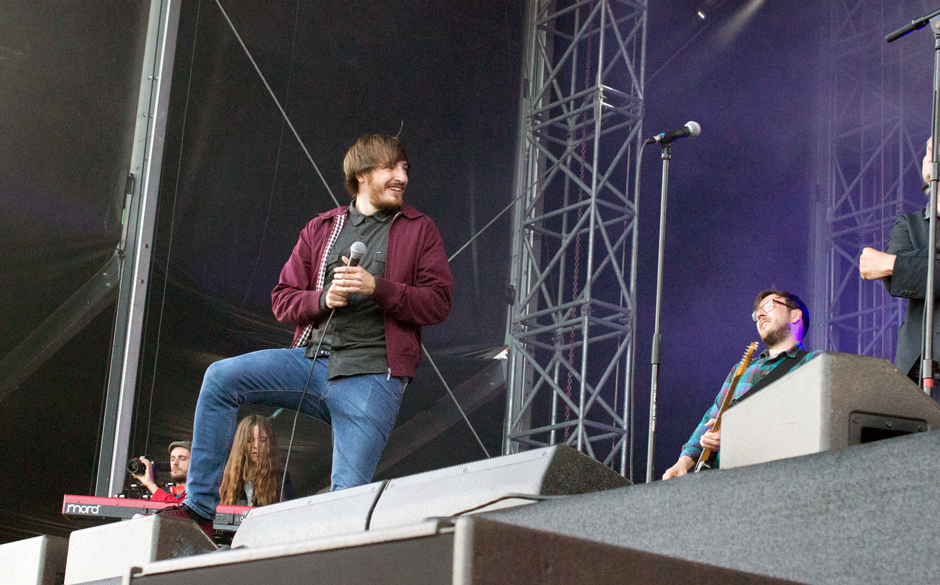 Nein, dieser Herr gehört nicht zum Grand Hotel - auch wenn er sich recht wohl fühlt.