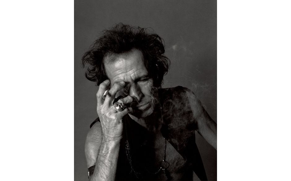 Der rauchende Keith Richards.