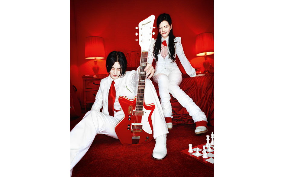 Die White Stripes in ihren Vereinsfarben.