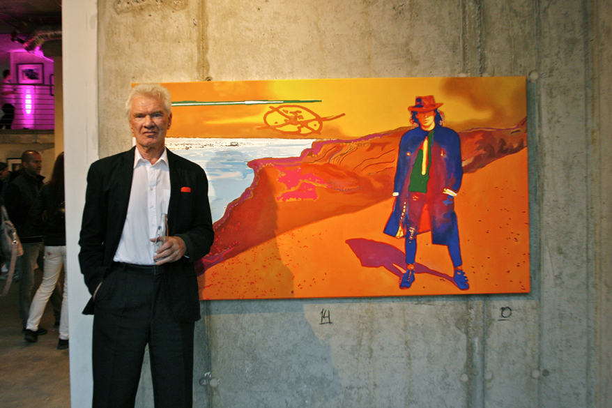 Burkard Diest und sein "Udo Lindenberg" auf Leinwand in Acryl