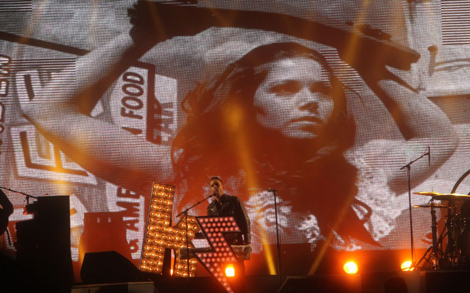 Während der gut anderthalbstündigen Show der Killers kamen zahlreiche Visuals...