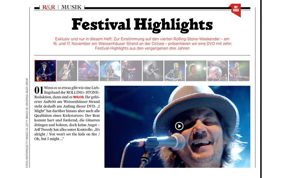 10 Live-Mitschnitte aus der Geschichte des ROLLING STONE Weekender.