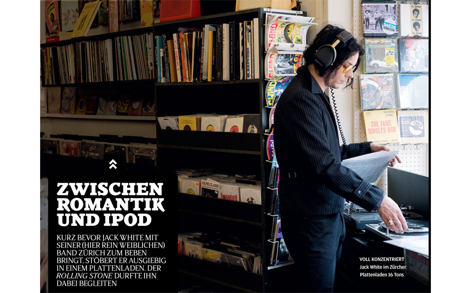 Plattenkaufen mit Jack White in Zürich.