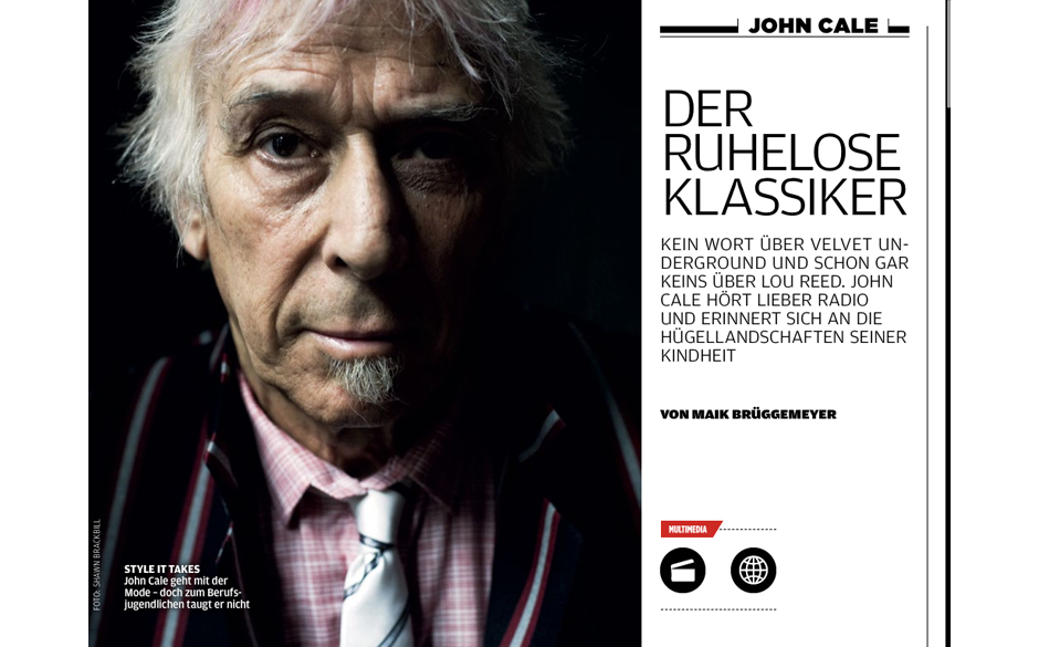 Maik Brüggemeyer traf John Cale und durfte kein Wort über Velvet Underground erwähnen.