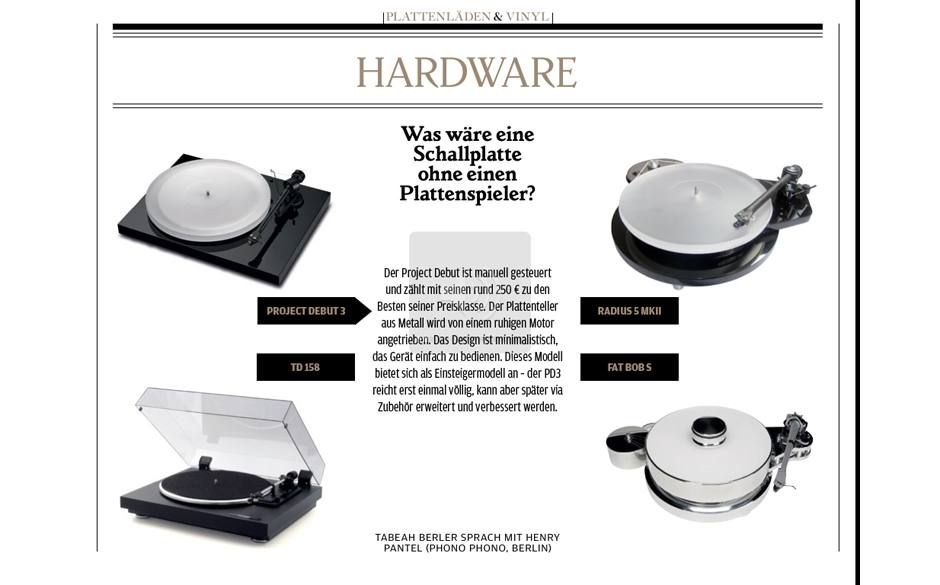 Zum Vinyl-Special gibt es auch eine kleine Hardware-Hilfe.