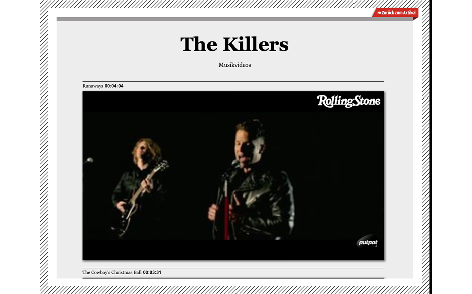 ... wird wie alle Beiträge mit zahlreichen Videos geliefert.