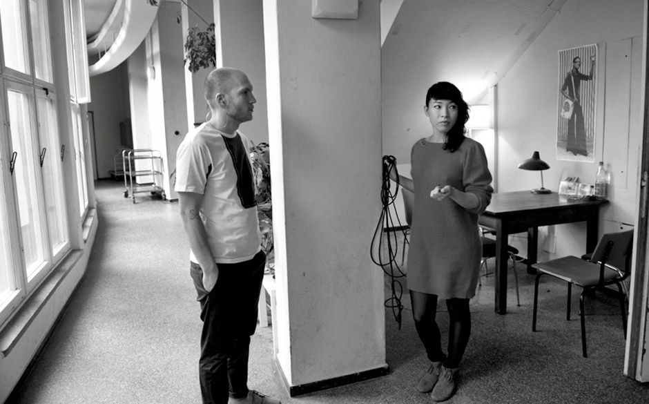 Die Bands waren jeweils für zwei Tage zu Gast im Studio. Da steht man auch schon mal rum...