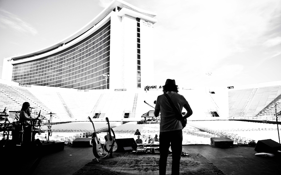 Hier gibt es ein Privatkonzert eigens für die Eltern im Red Rock Casino in Las Vegas.