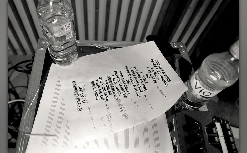 Die Setlist zu den Aufnahmen. Eine Auswahl der Songs ist in voller Länge in der Sendung zu sehen.