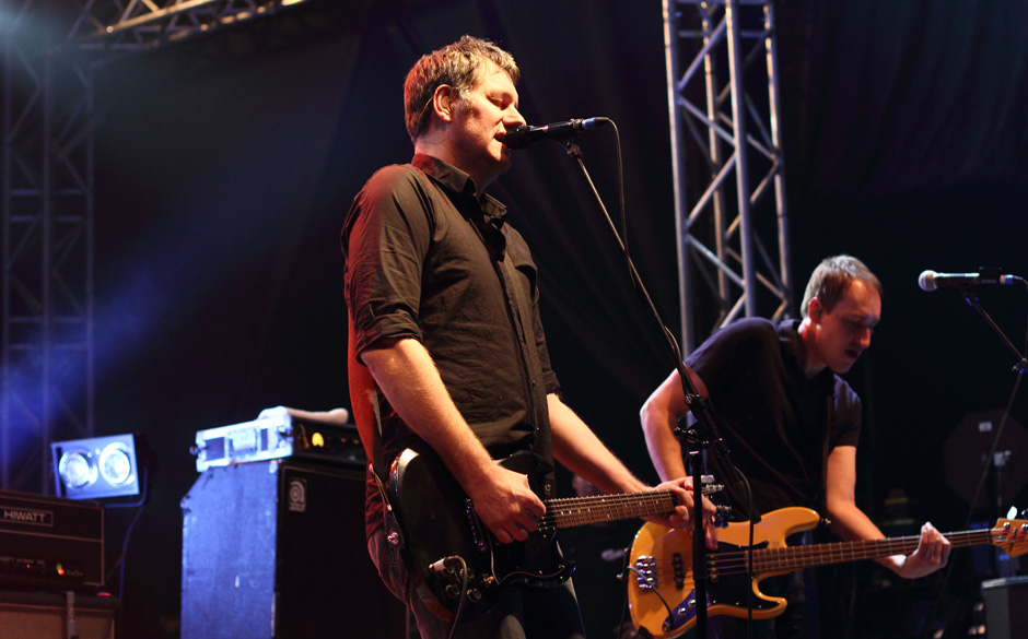 So sieht Leidenschaft bei Kettcar aus. Nach dem Auftritt fuhr man aber runter. Man hatte die Familien dabei und nutzte das...