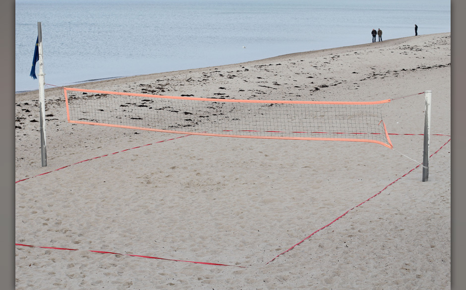 Man hätte schon Lust auf ein Spiel gehabt, für Barfuß war es aber leider ein wenig zu frostig.