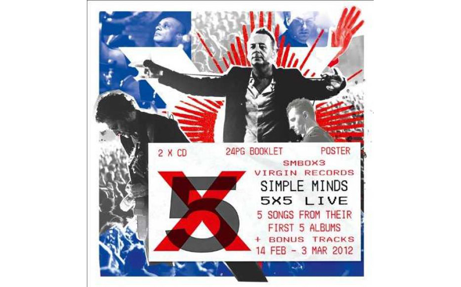 Simple Minds - "5x5 Live (Limited Edition)" (Virgin/EMI)
Die Nostalgie-Runde der Simple Minds in diesem Jahr, bei der sie ...