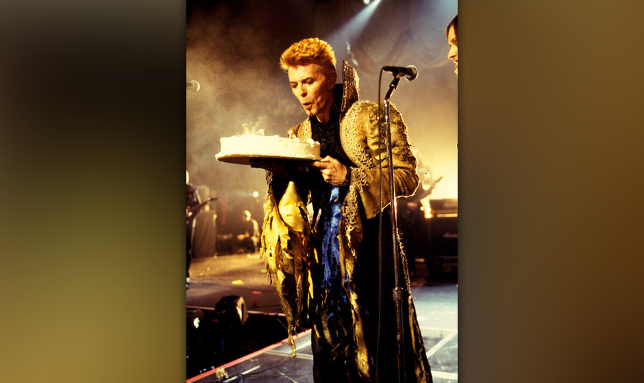 David Bowie at the Madison Square Garden in New York City, New York (Photo by Kevin Mazur/WireImage)