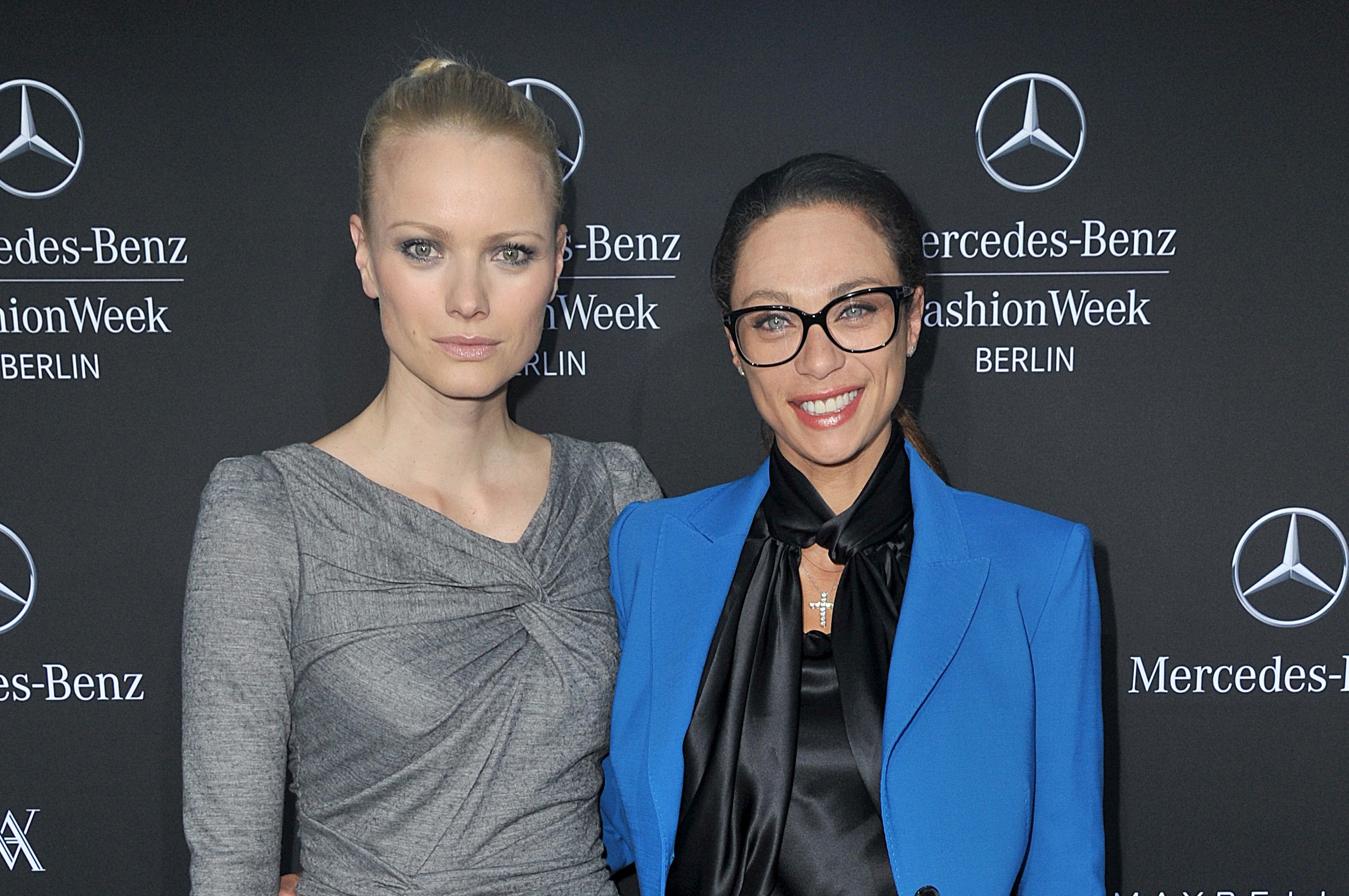 Lilly Becker und Franziska Knuppe 
Mercedes Benz Fashion Week in Berlin am 17.01.2013
Foto: BrauerPhotos für Mercedes Ben...