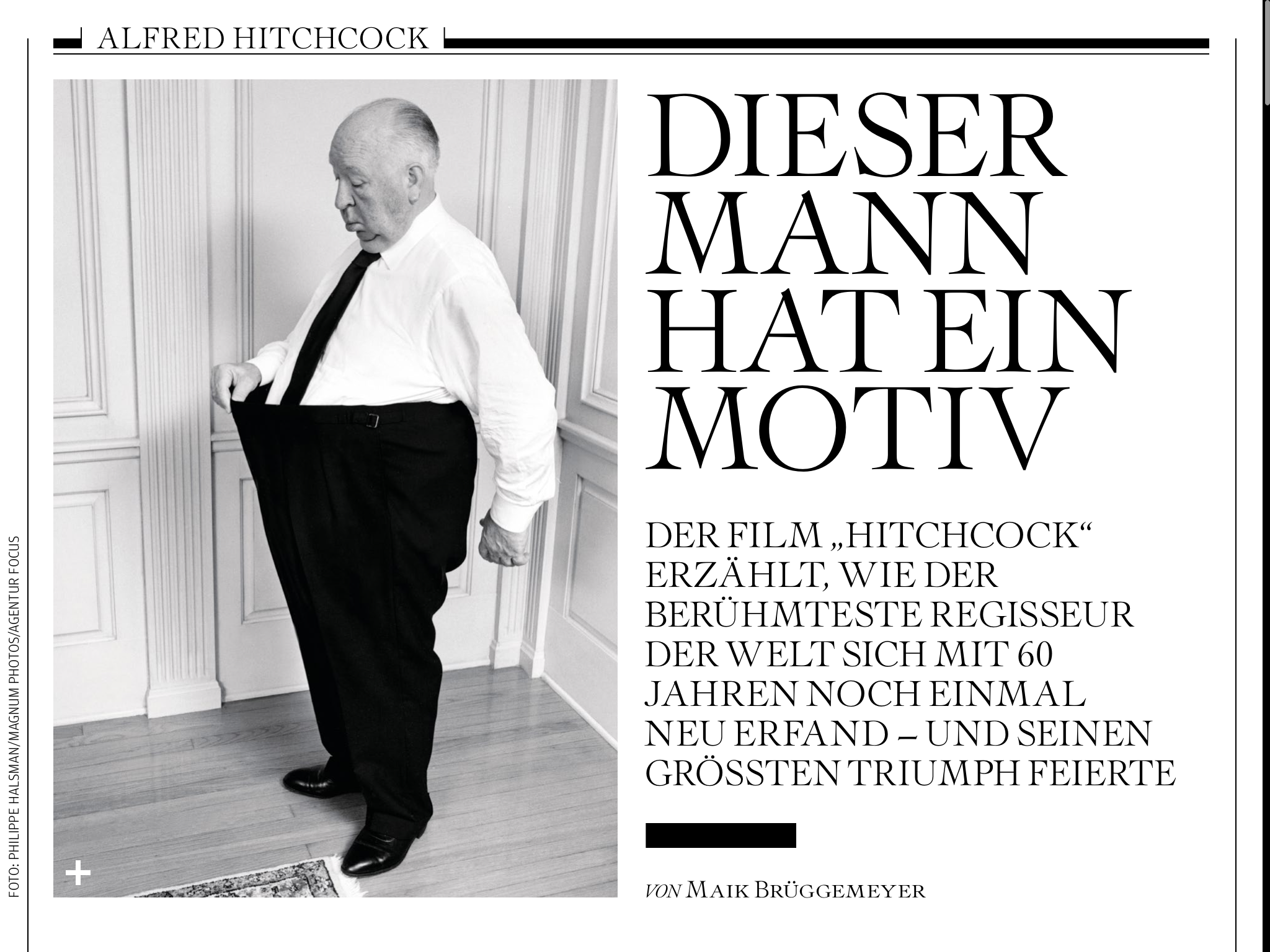 Im Video-Insight begeben wir uns ans Set von "Hitchcock".