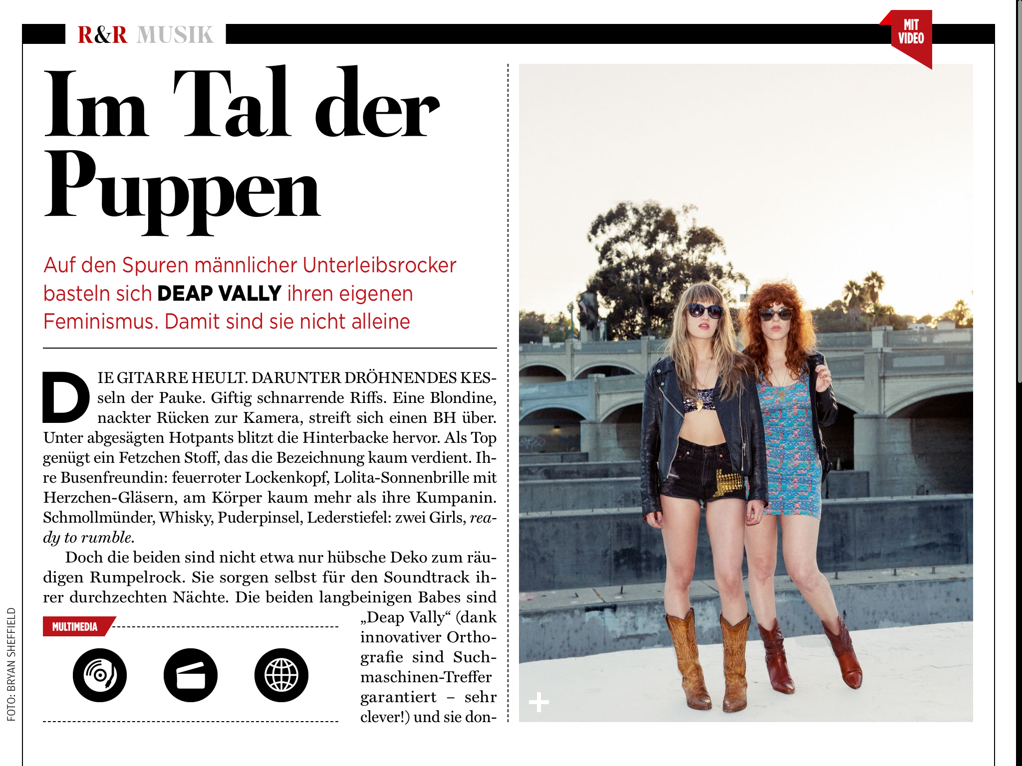 Schweinerock mit feministischem Ansatz: die Newcomer von Deap Vally.