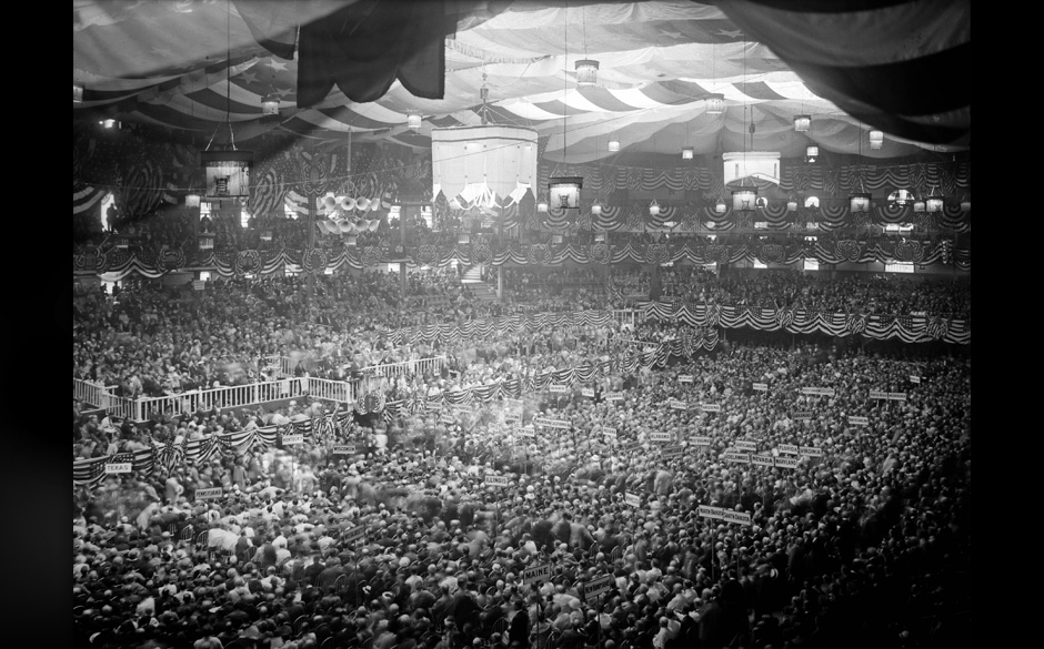 Eine Aufnahme aus dem Parteitag der Demokratischen Partei 1924