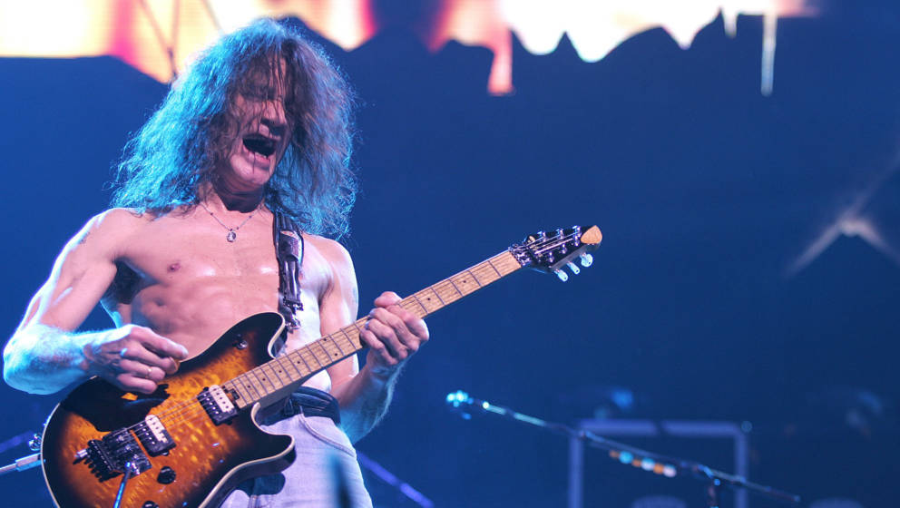 Eddie Van Halen at the Staples Center in Los Angeles, California (Photo by Jeffrey Mayer/WireImage)